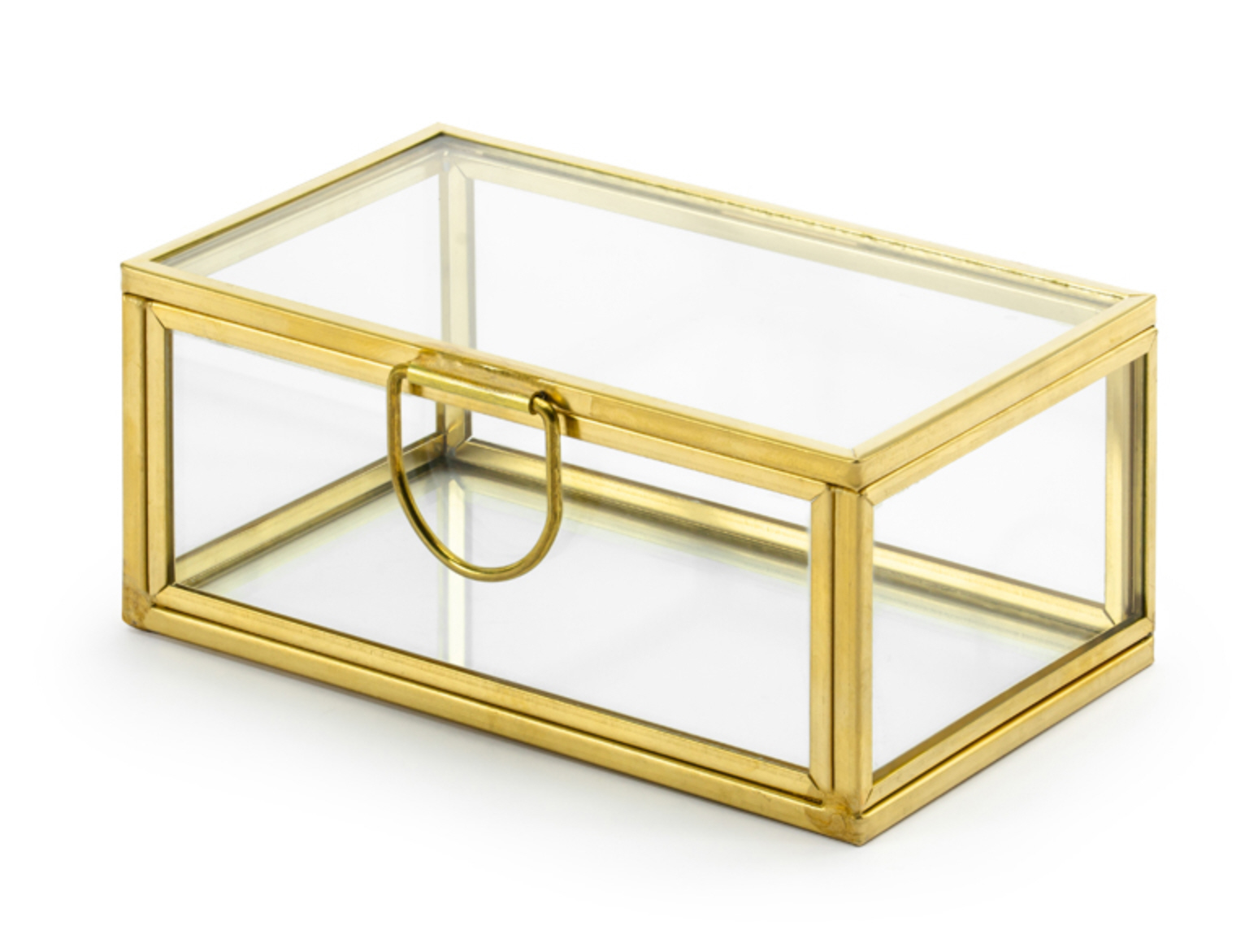 Glass Ring Box Glasschatulle 9x5,5x4cm