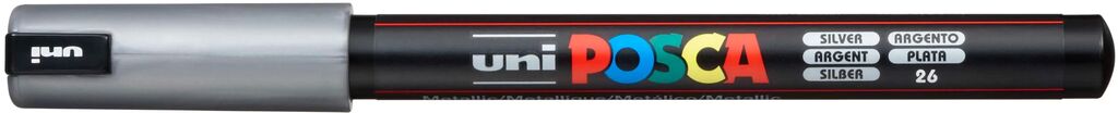 Uni Posca Marker PC-1MR SILBER Extra feine Spitze 0,7mm