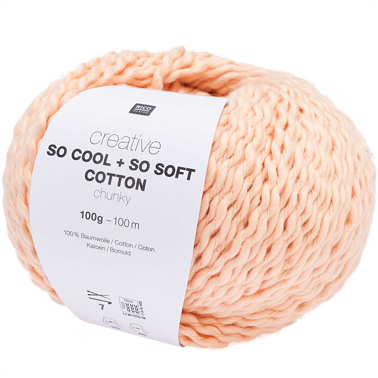 Rico Wolle   Creative SoCool+SoSoft Cotton  Chunky, 100g, 100m
