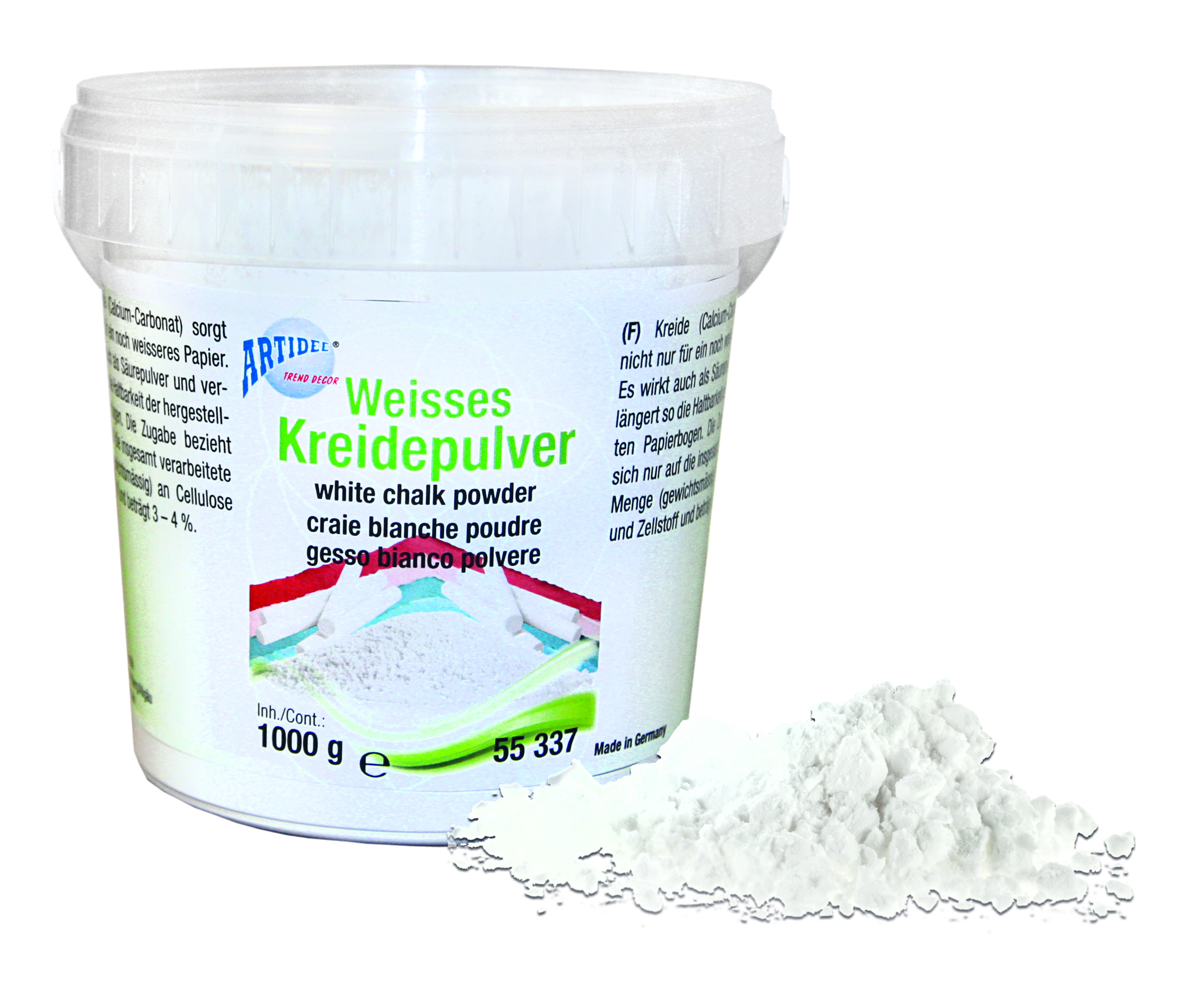 Kreidepulver weiße Kreide 1000g