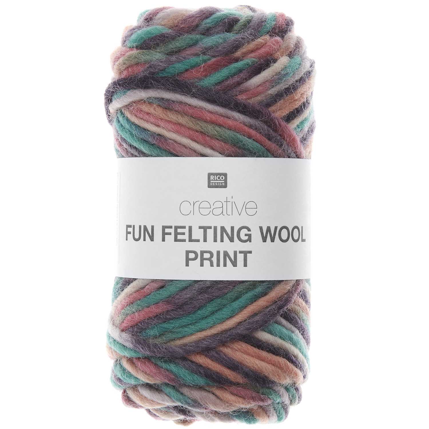 Rico Design Creative Fun Felting Wool PRINT 50g 50m Rico Design Creative Fun Felting Wool PRINT 50g 50m