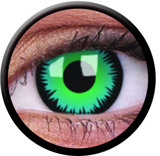 Kontaktlinsen Green Werewolf 0.00 Dpt. 2 Stück 