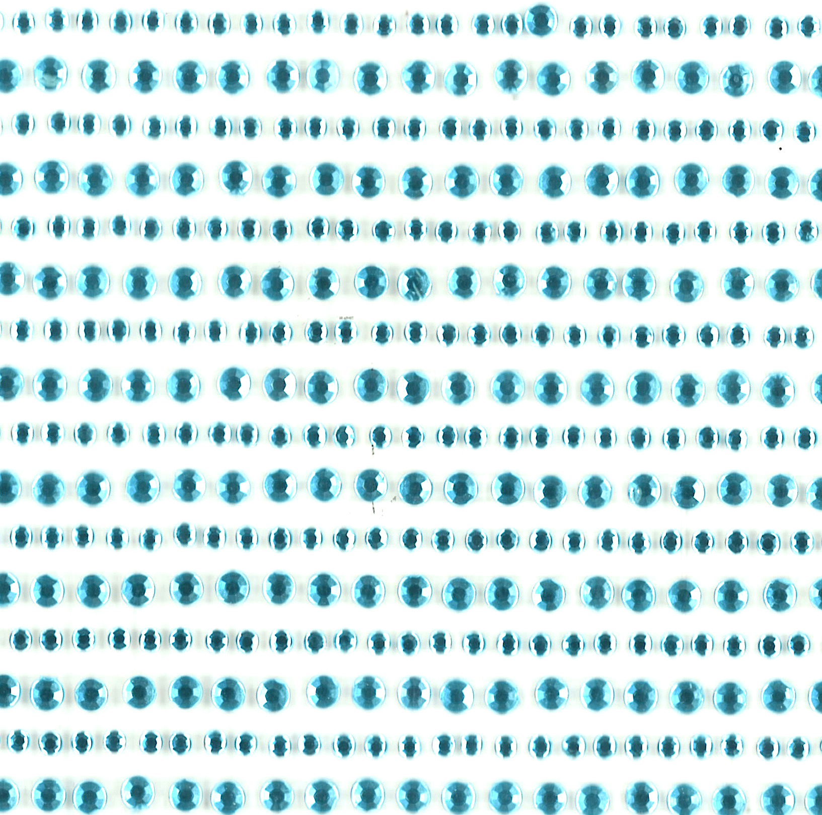 Strass-Steinchen selbstklebend, hellblau, 2 und 3 mm, 22 Streifen a 7,5 cm