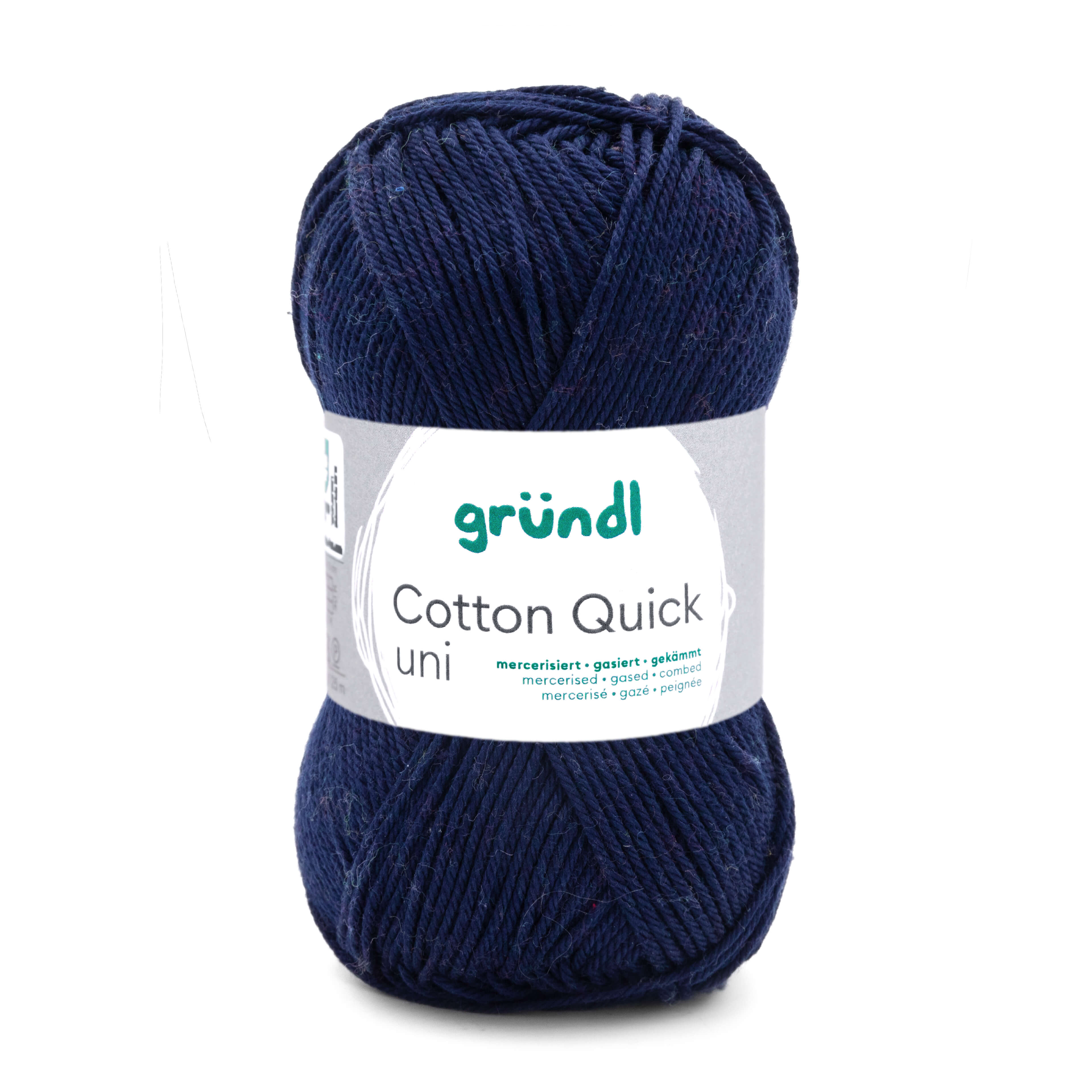Cotton Quick Uni 100 % Baumwolle mercerisiert gasiert gekämmt 50g/125m Cotton Quick Uni 100 % Baumwolle mercerisiert gasiert gekämmt 50g/125m