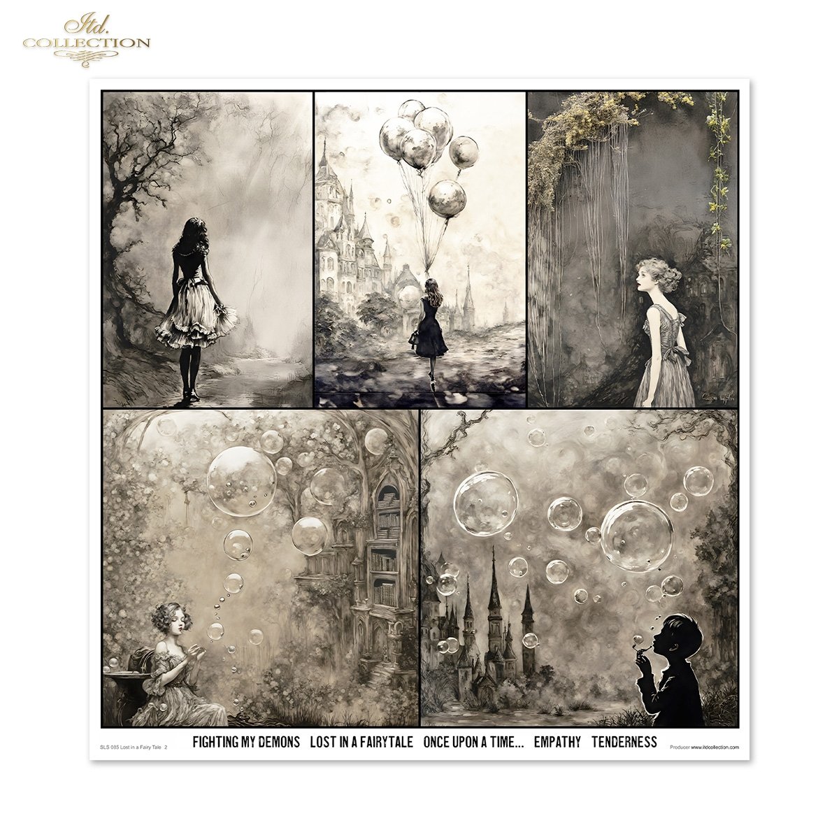 Lost in a Fairy Tale Scrapbooking Papier-Set  200 g/m2 310x320 mm 11 Bögen
