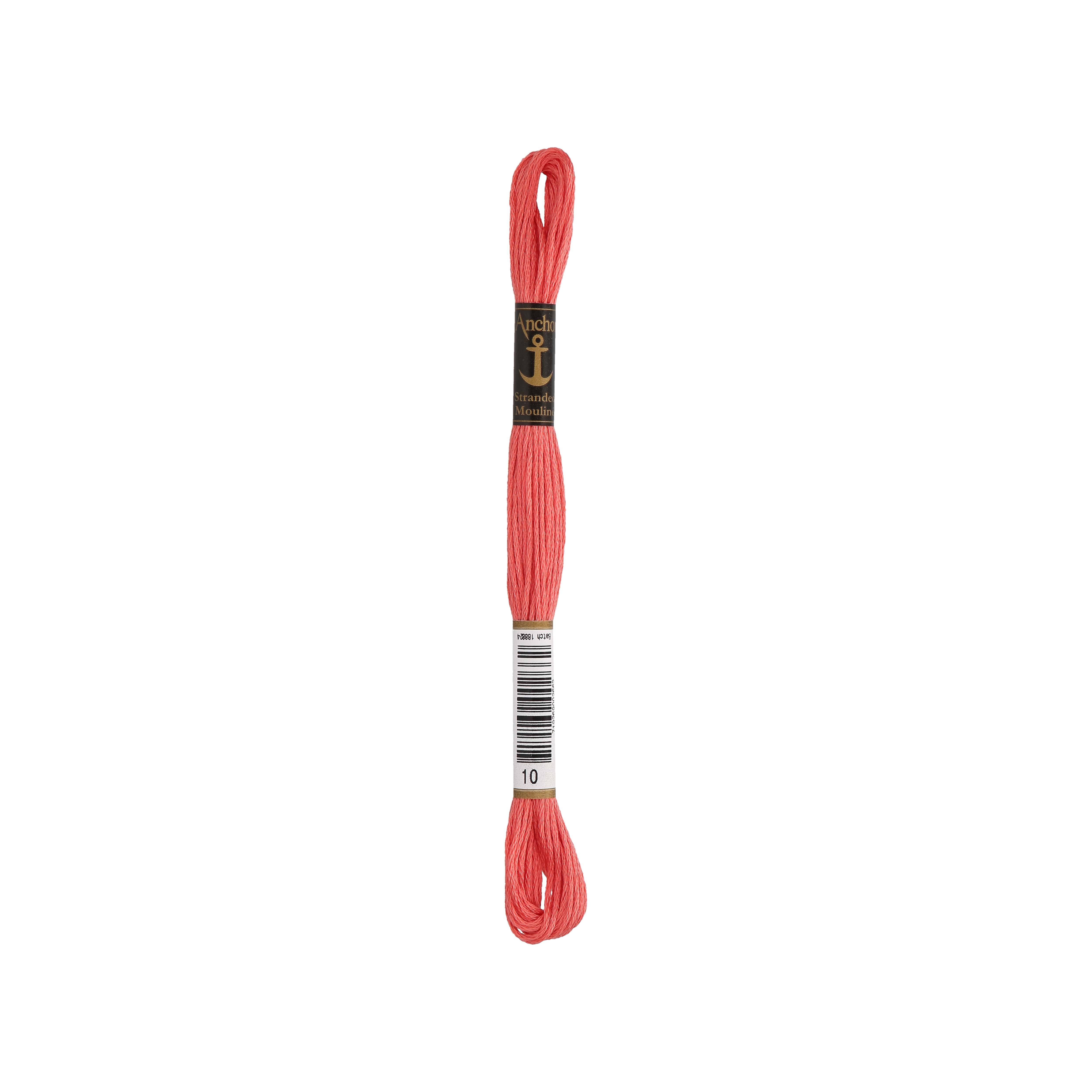 Anchor -Stranded Mouliné-Garn LACHSORANGE Sticktwist 6-fädig 100% Baumwolle 8m