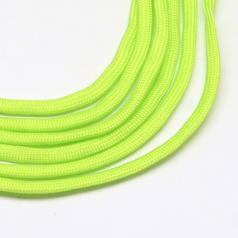 Paracord Kordel UNI HELLGRÜN einfärbig 4mm 6,4m/ Bund 
