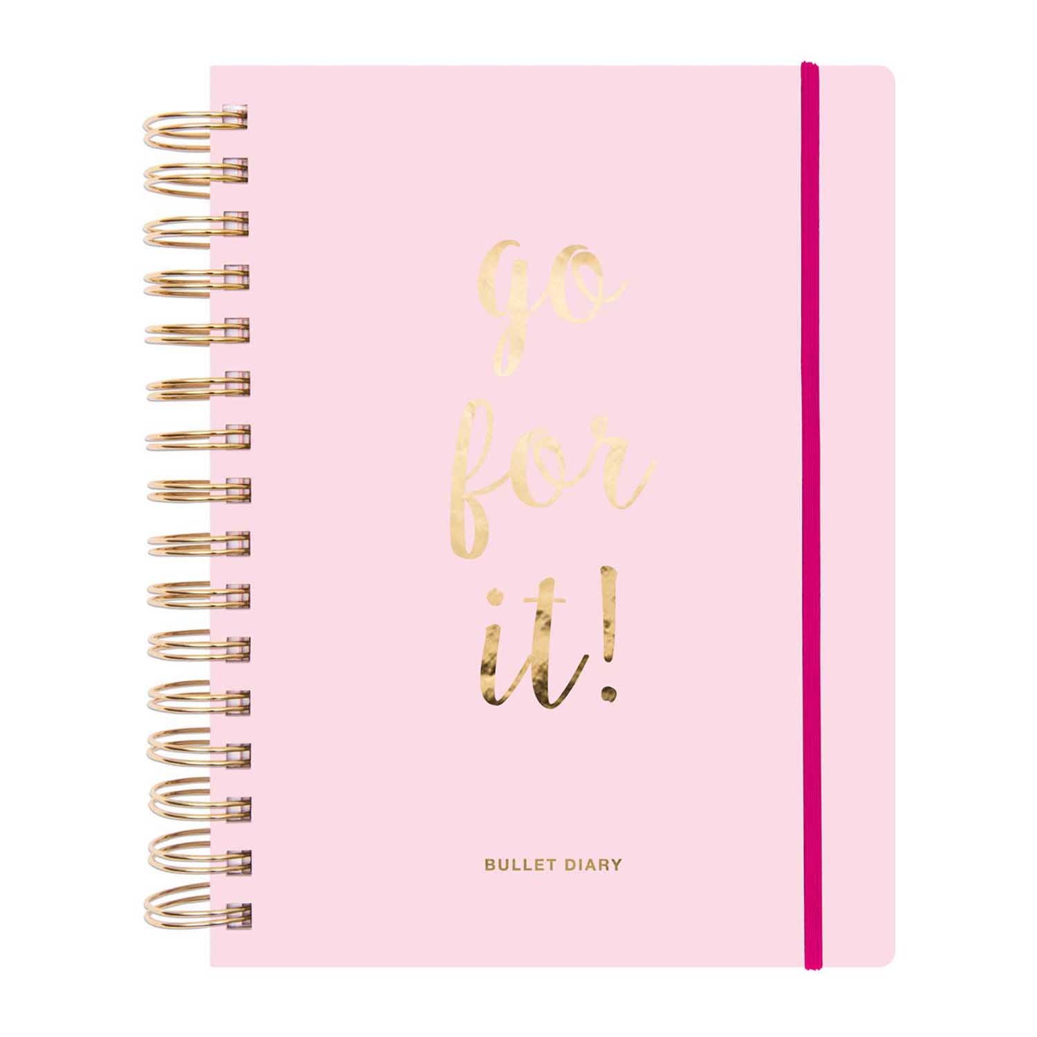 Bullet Journal rosa 96 Blatt 16x21cm Go For It