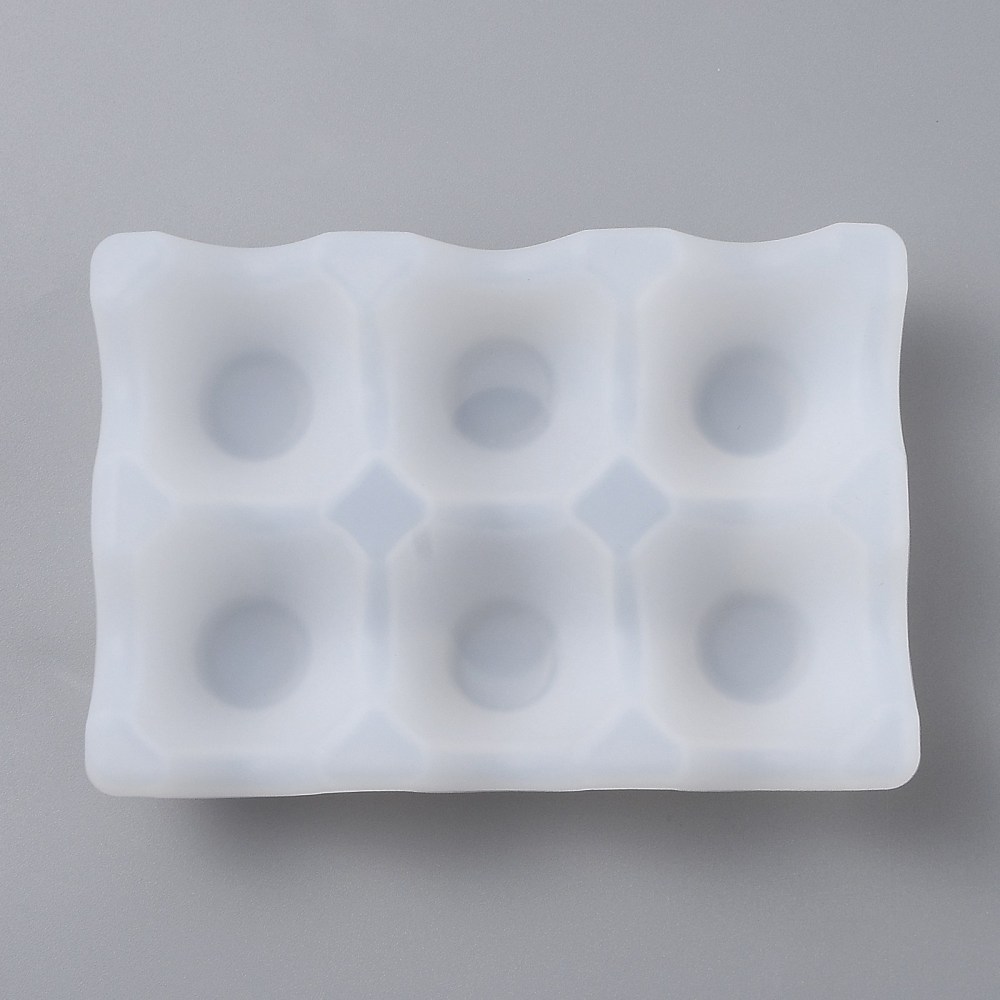 Silikon-Gießform Eierbehälter 6 Eier  145x100x37 mm 