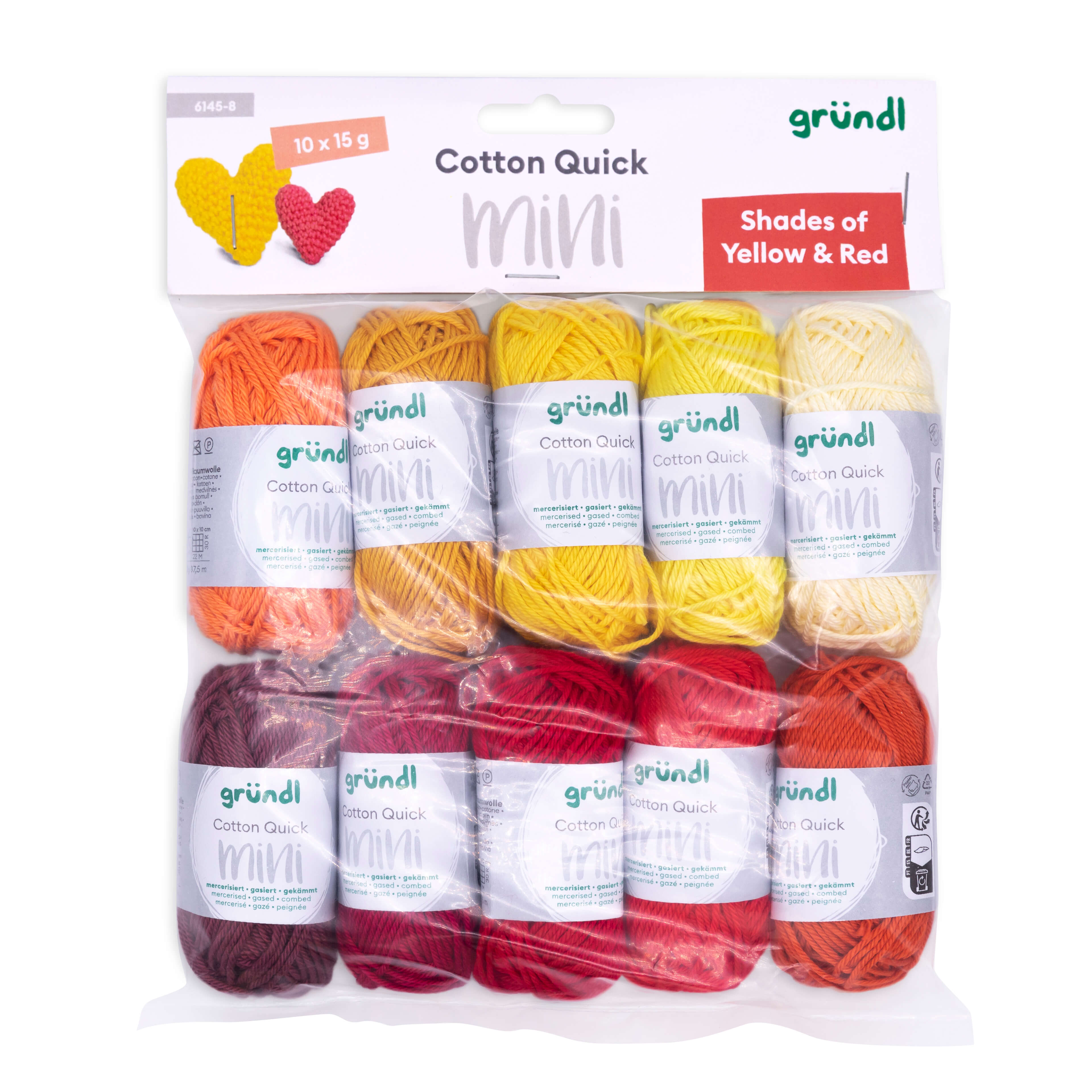 Cotton Quick Mini Baumwollgarn Farb-Set 10 Knäul á 15g