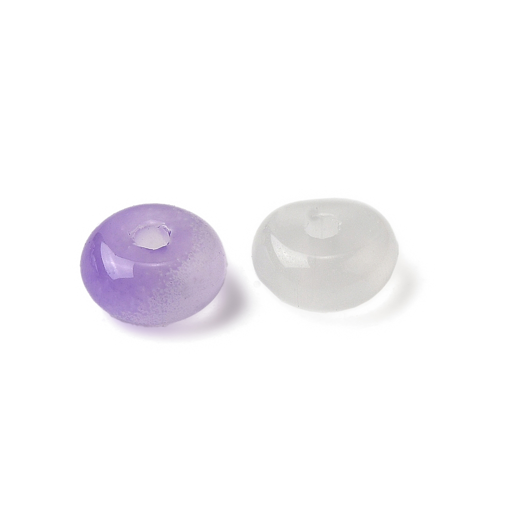 Glasperlen Abacus Jade-Imitation Rondell FLIEDER MIX 6,5x3,5mm 220 Stück / Dose