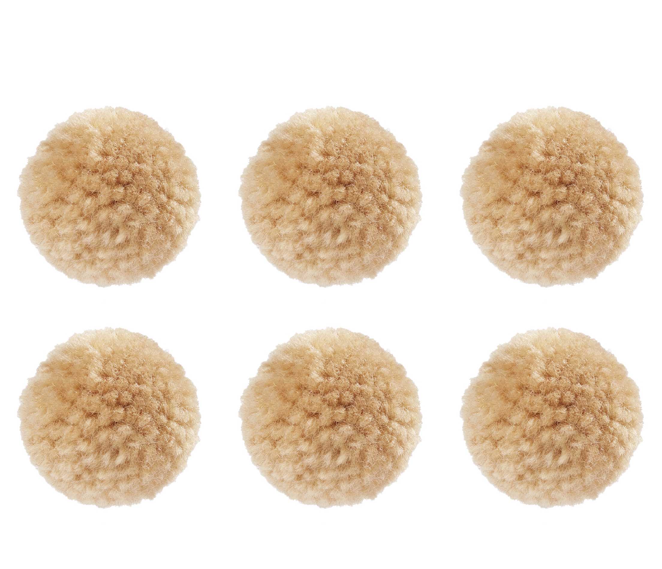 Woll-Pompons Pom Pom 30mm 6 Stück 