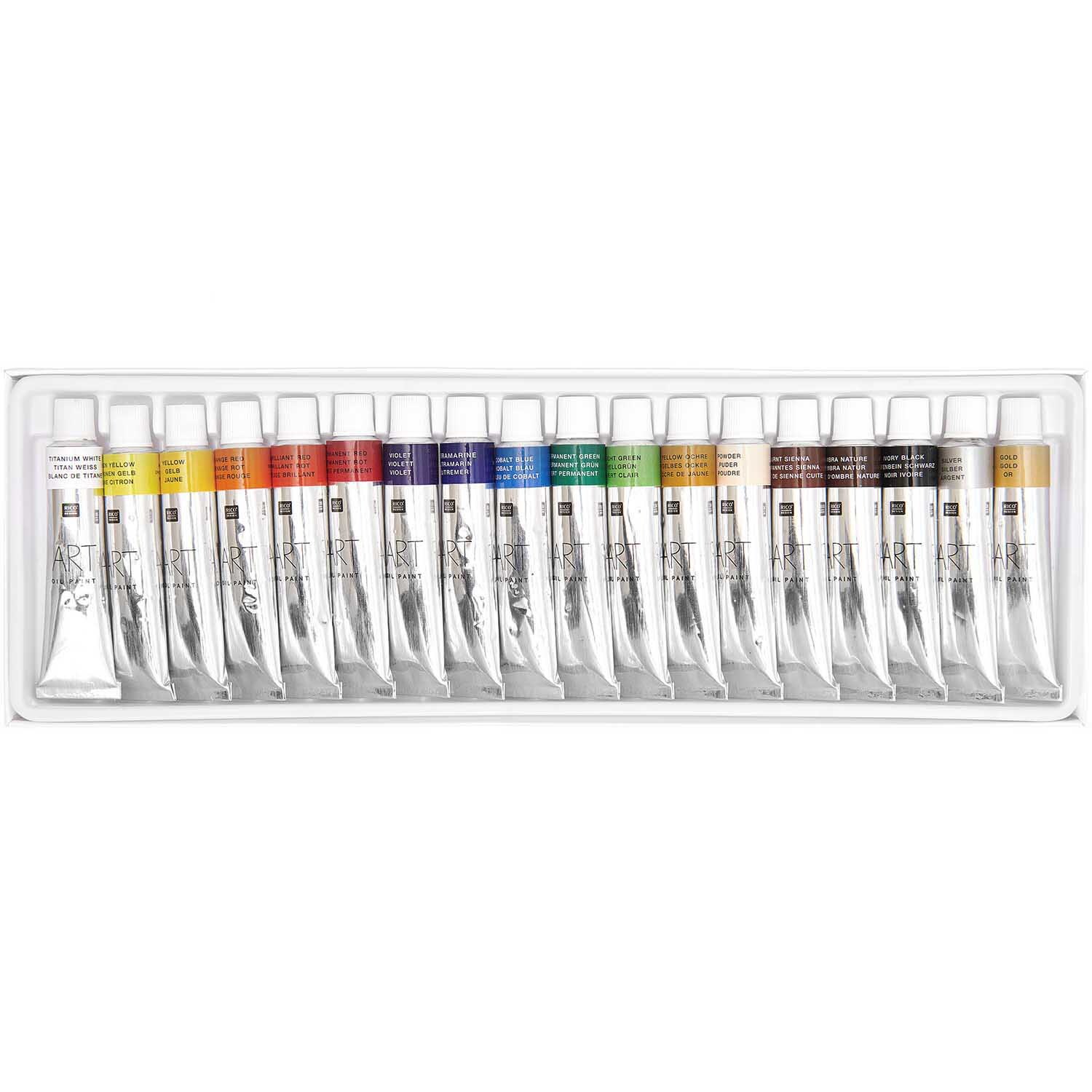 ART Ölfarben-Set 18 Tuben á 12ml 