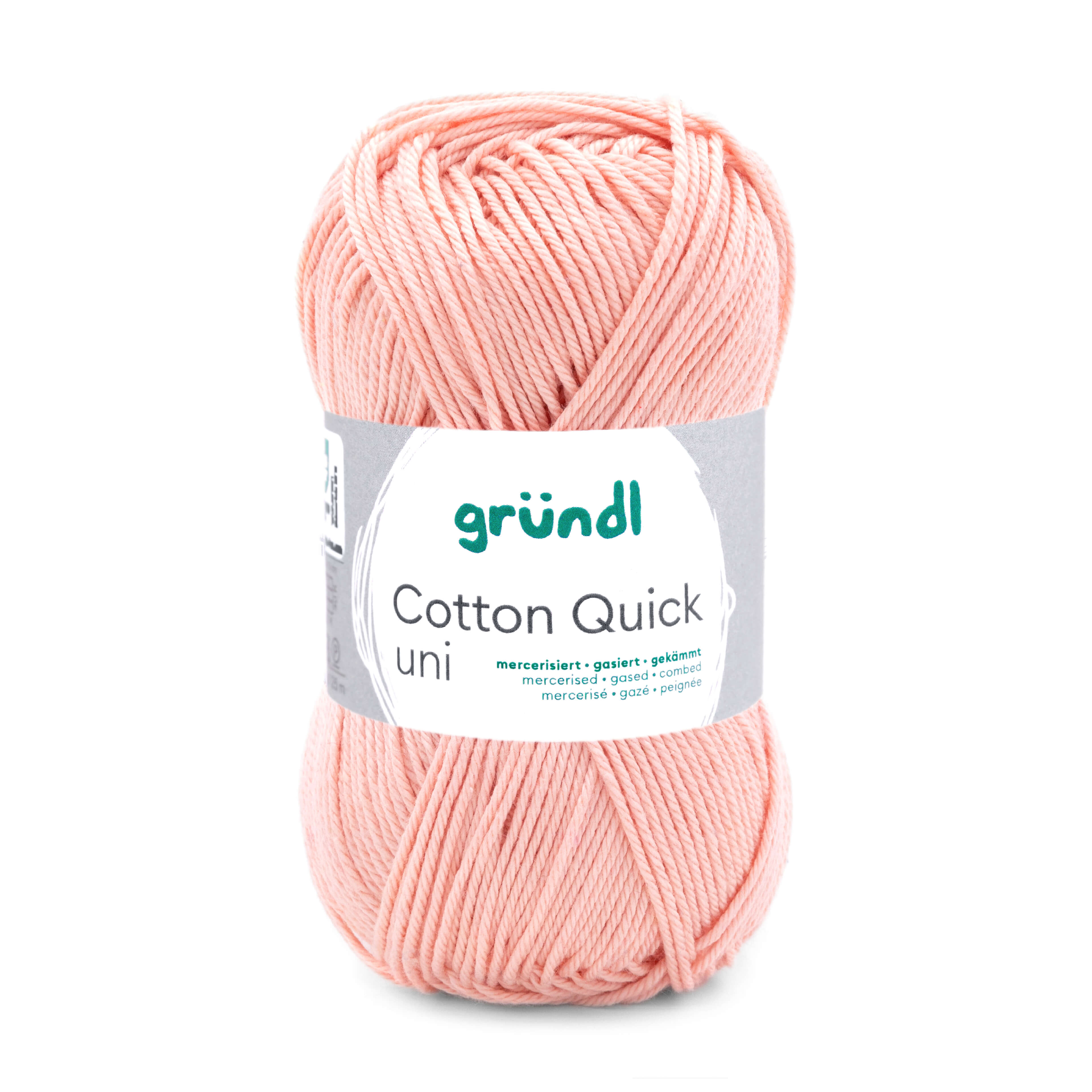 Cotton Quick Uni 100 % Baumwolle mercerisiert gasiert gekämmt 50g/125m Cotton Quick Uni 100 % Baumwolle mercerisiert gasiert gekämmt 50g/125m