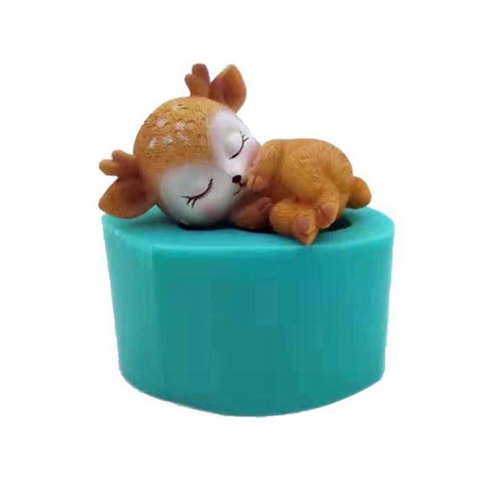 Silikon Gießform Baby Deer Rentier, 14x50mm(Motivgröße)