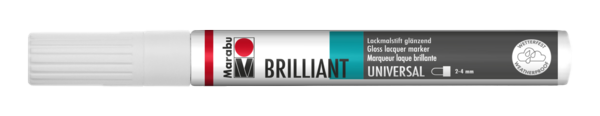 Marabu Brilliant Painter Lackmalstift WEISS Malspitze 2-4mm