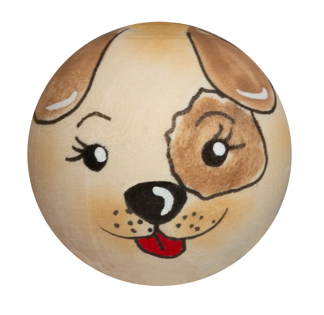 Handbemaltes Holzköpfchen Hund Wauzi