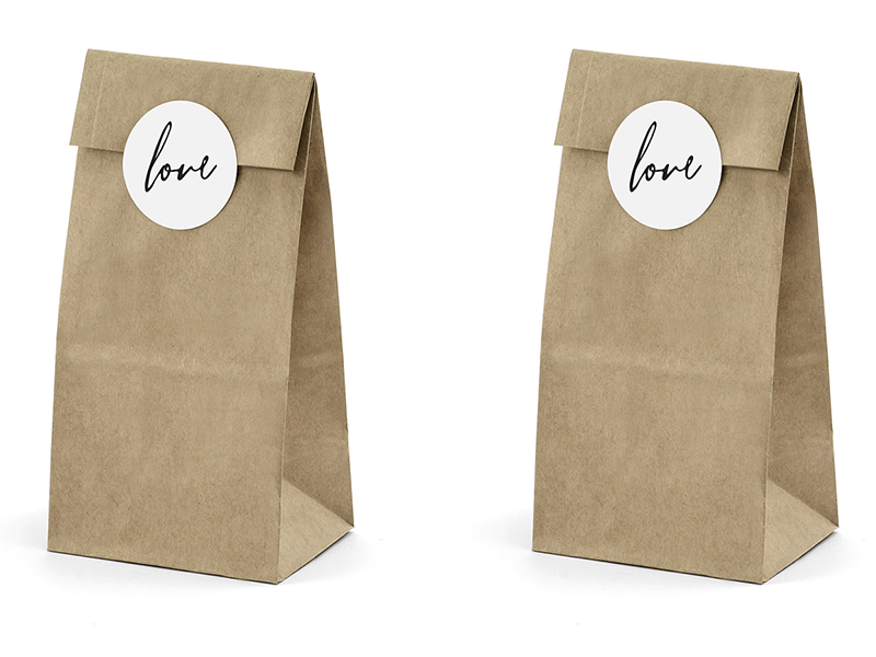 Treat Bags Taschen Kraftpapier Tüten Woodland Sticker