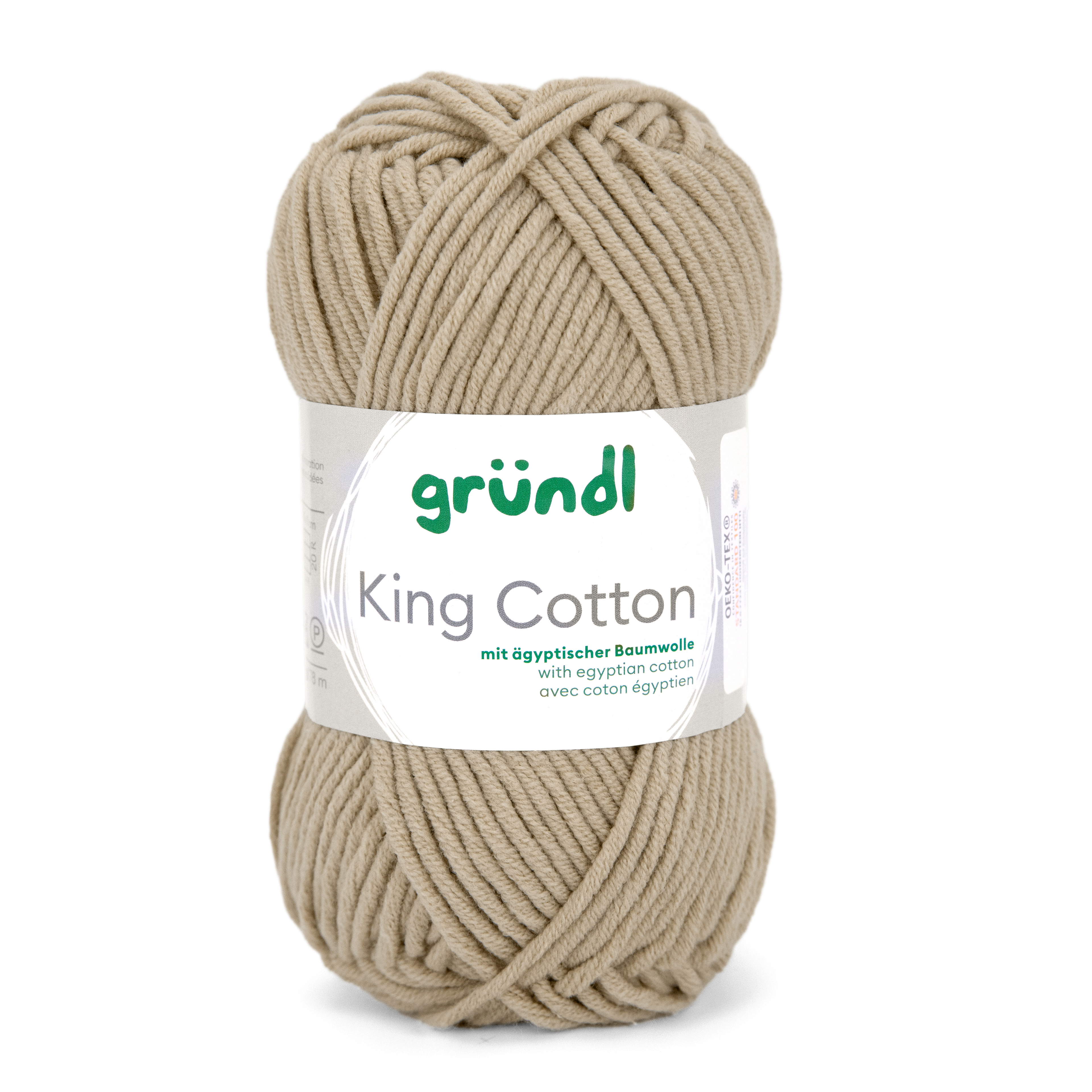 King Cotton SAND 55 % Polyacryl 45 % Baumwolle (egypt) 50g/78m King Cotton SAND 55 % Polyacryl 45 % Baumwolle (egypt) 50g/78m