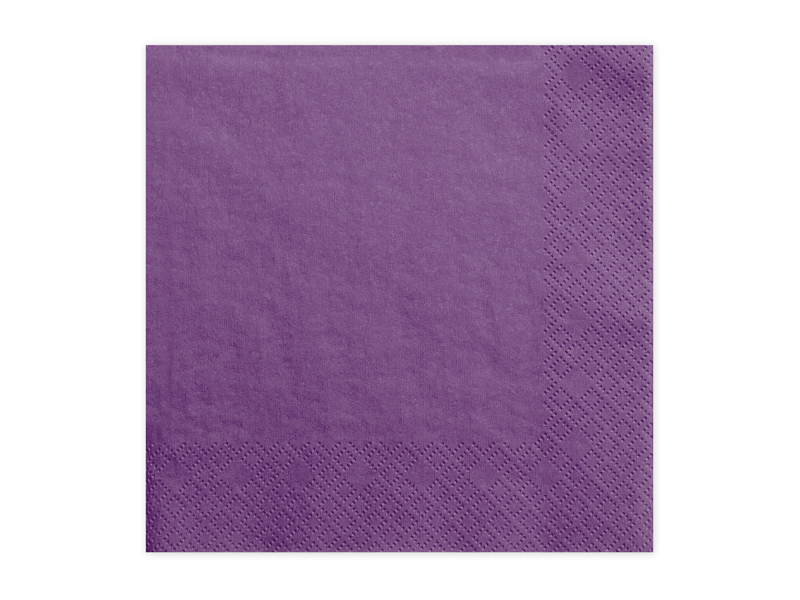 Servietten light purple 3-lagig 33 cm 20 Stück/Packung