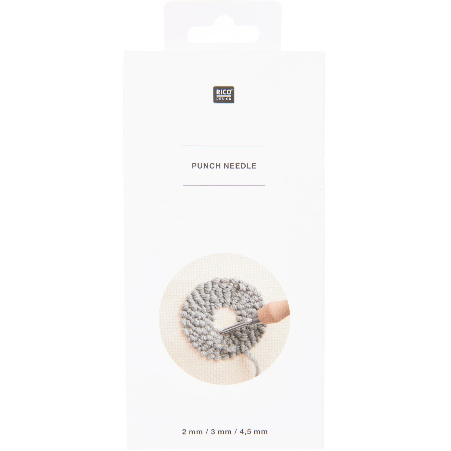 Punch Needle Holz Set inkl. 3 Nadelstärken (2mm, 3mm, 4,5mm) verstellbare Schlaufenlänge