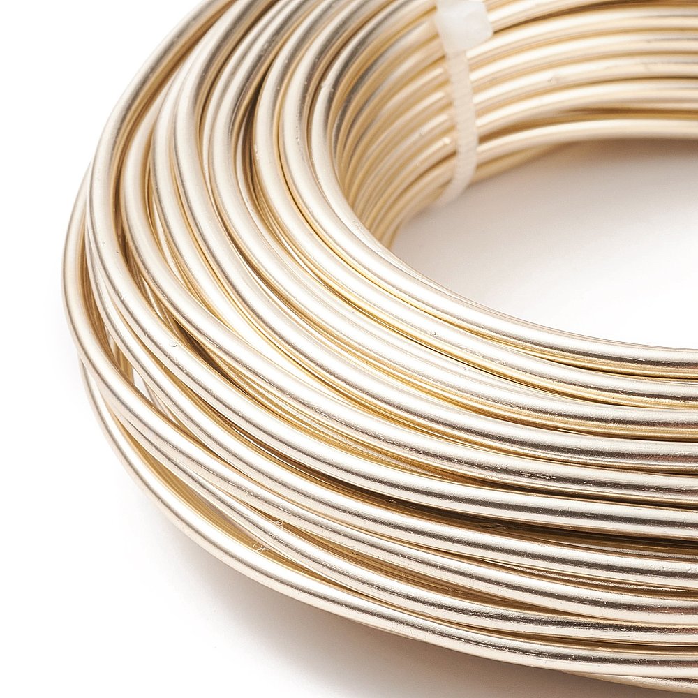 Aludraht champagnergold 2,0mm 12 Gauge 500g ca. 55m