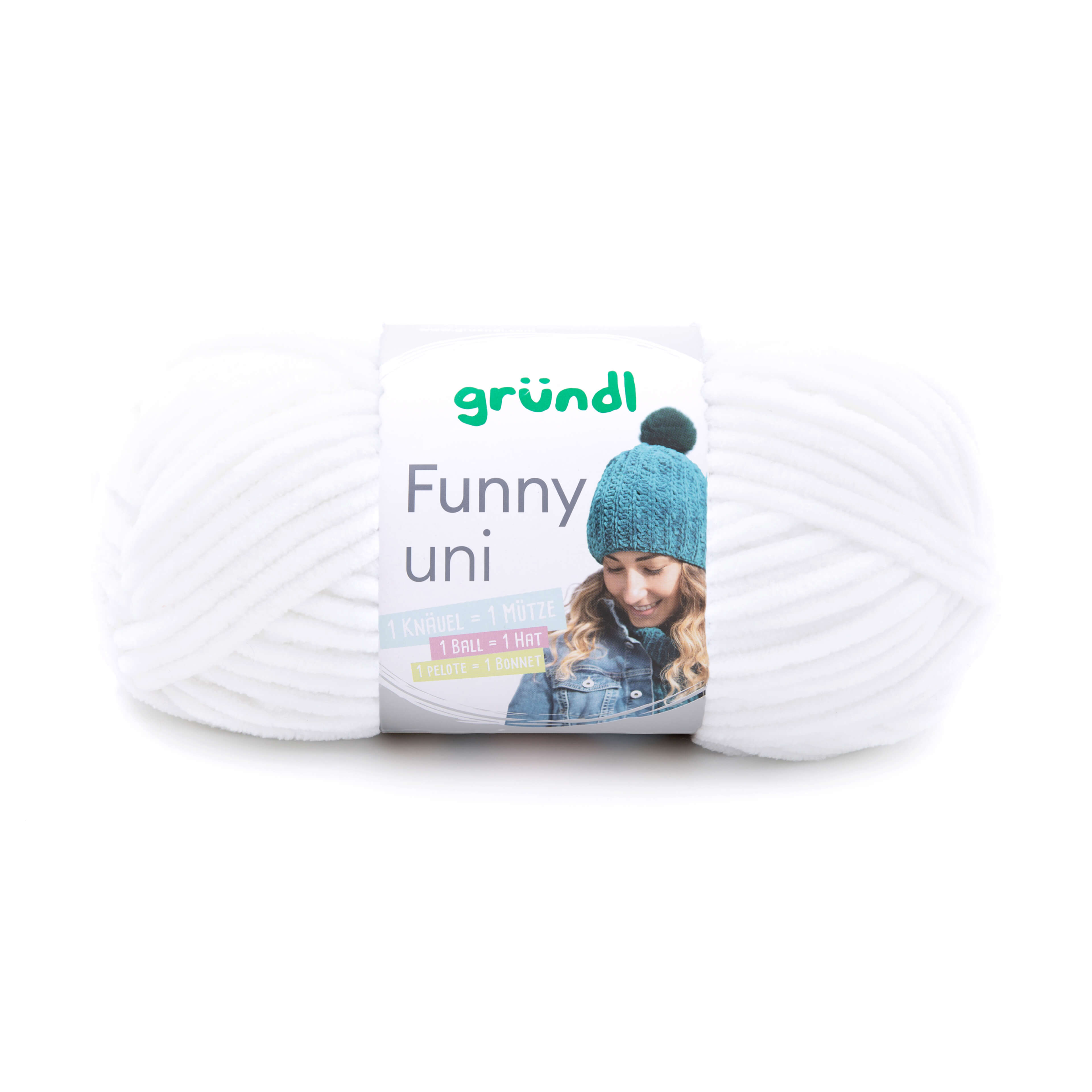 Gründl Funny Uni Wolle Microfaser 100g/120m 100% Polyacryl Gründl Funny Uni Wolle Microfaser 100g/120m 100% Polyacryl
