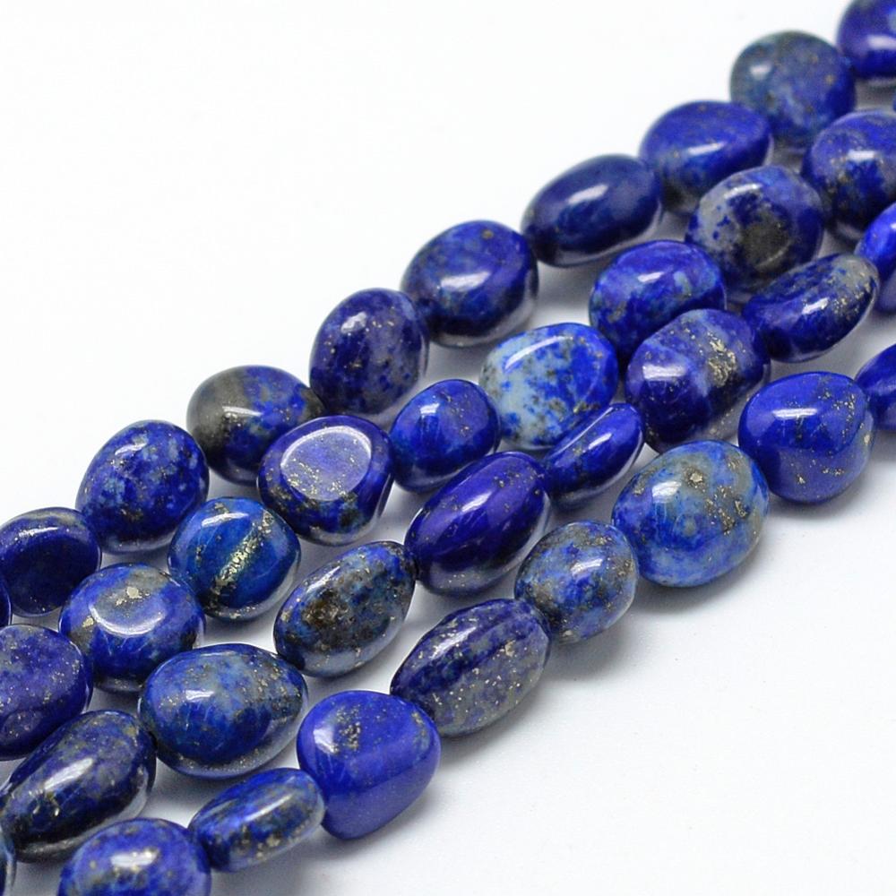 Edelsteinperlen Strang Lapis Lazuli dunkelblau oval 6–10x4–7mm Bohrung 1mm ca 43–62 Stück 40cm Edelsteinperlen Strang Lapis Lazuli dunkelblau oval 6–10x4–7mm Bohrung 1mm ca 43–62 Stück 40cm
