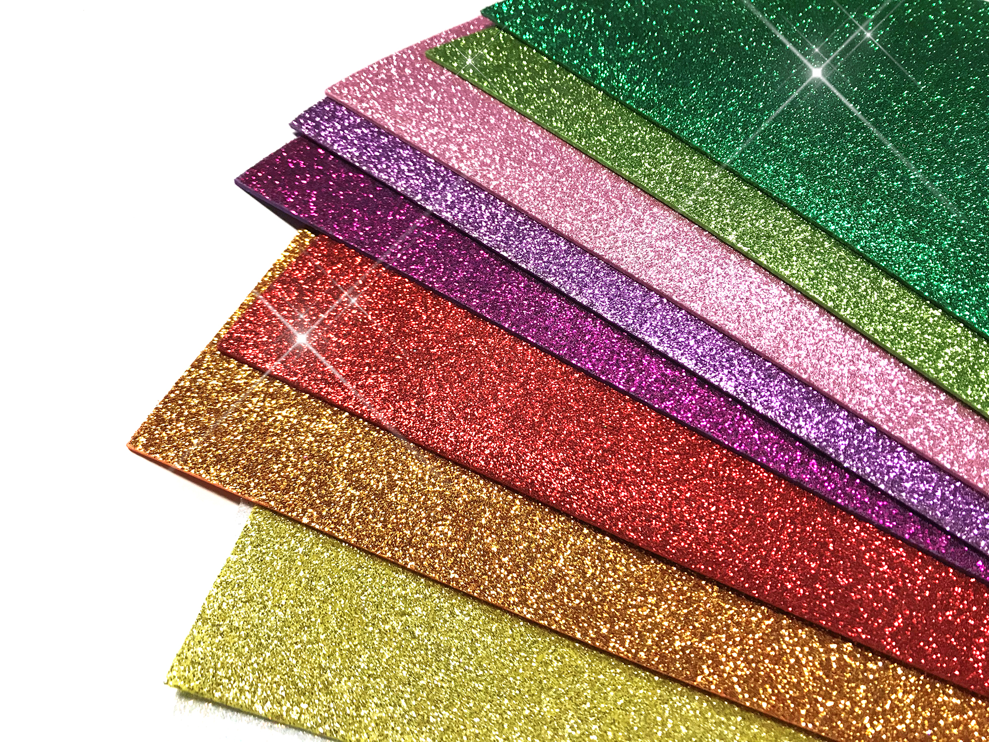 Moosgummi Glitter A4, 2mm 20x30cm, Glimmermoosgummi, per Stück