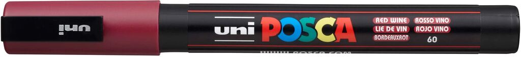 UNI POSCA Marker PC-3M BORDEAUX Rundspitze 0,9-1,3mm UNI POSCA Marker PC-3M BORDEAUX Rundspitze 0,9-1,3mm