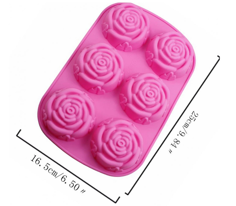 Silikonform Rosenblüten 16,4x24,6x3cm Silikonform Rosenblüten 16,4x24,6x3cm