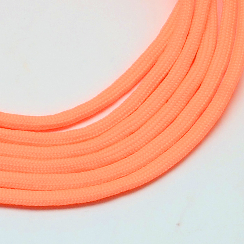 Paracord Kordel UNI KNALLORANGE einfärbig 4mm 100m/ Bund  