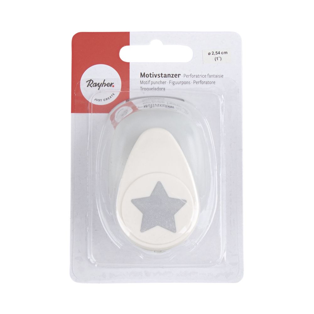 Motivstanzer Stern ø2,54cm (1'') SB-Blister 1 Stück Motivstanzer Stern ø2,54cm (1'') SB-Blister 1 Stück