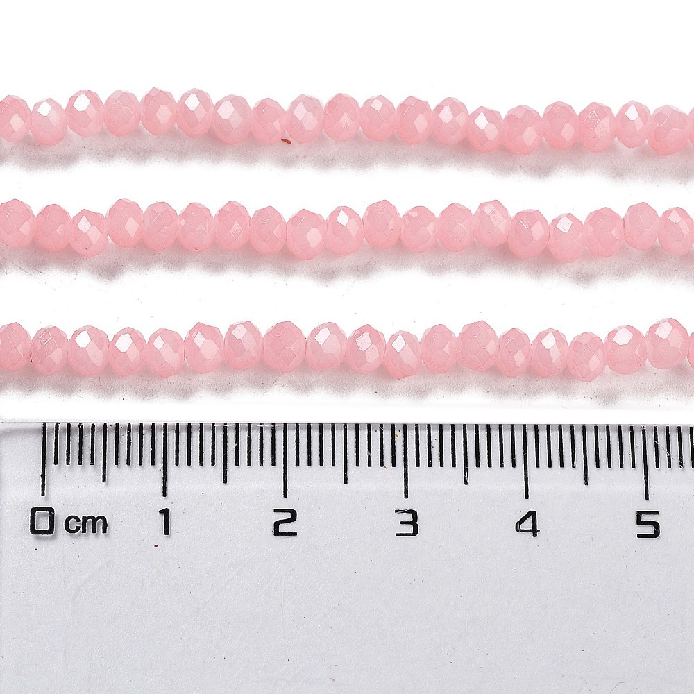 Glasperlen Abacus Imitation Jade 4x3mm 220 Stück Glasperlen Abacus Imitation Jade 4x3mm 220 Stück