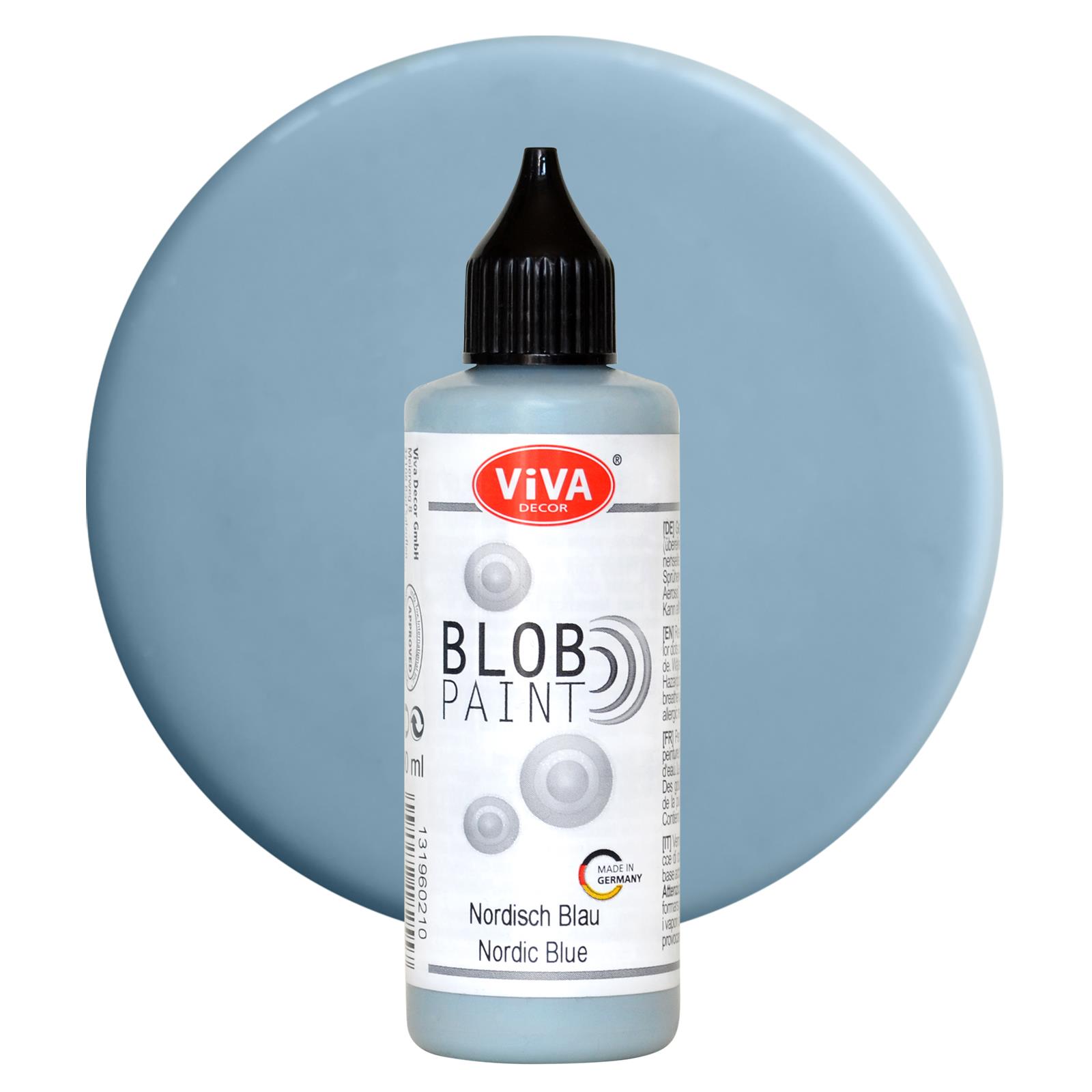 Blob pastell nordisch blau