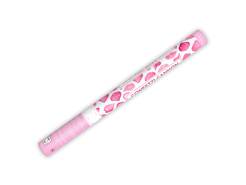 Konfettikanone Rosenblätter rosa Konfetti-Shooter Confetti Cannon Streamer