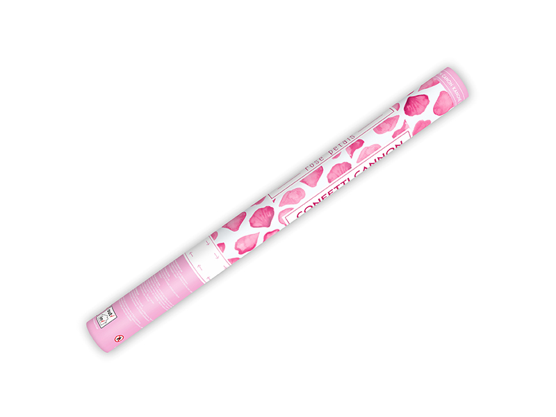 Konfettikanone Rosenblätter rosa Konfetti-Shooter Confetti Cannon Streamer