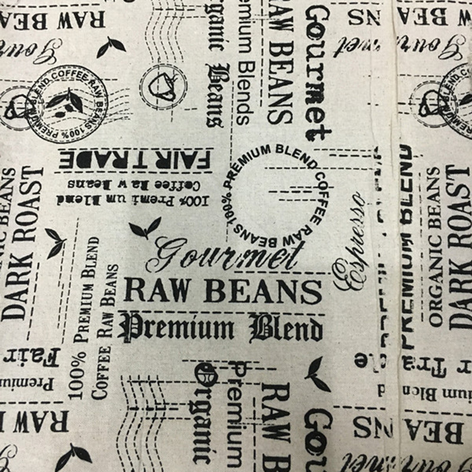 Stoff CoCo-ton Raw Beans 90% Baumwolle 10% Leinen Vintage