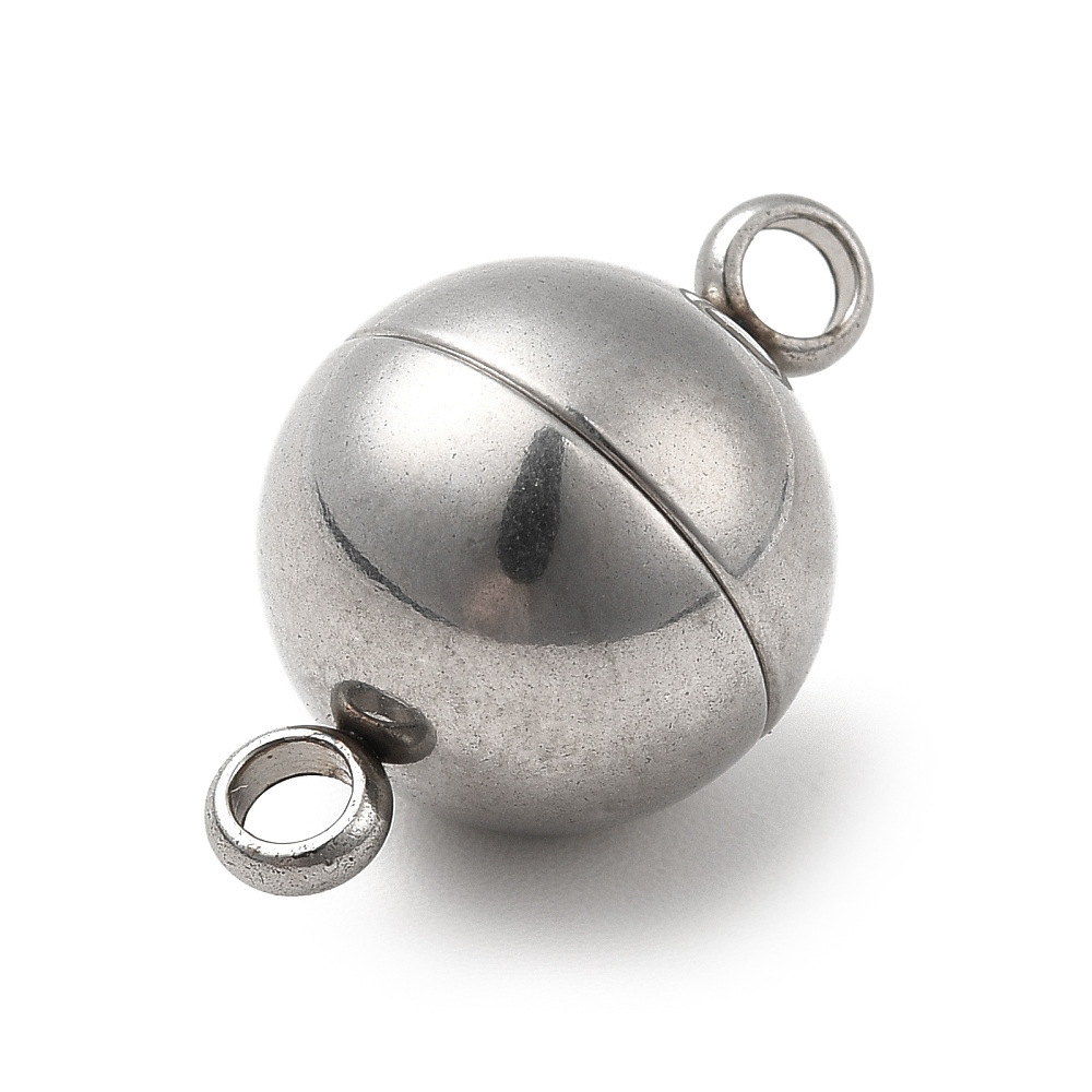 Kugel- Magnetverschluss aus Edelstahl rund 12mm 1 Stück Kugel- Magnetverschluss aus Edelstahl rund 12mm 1 Stück