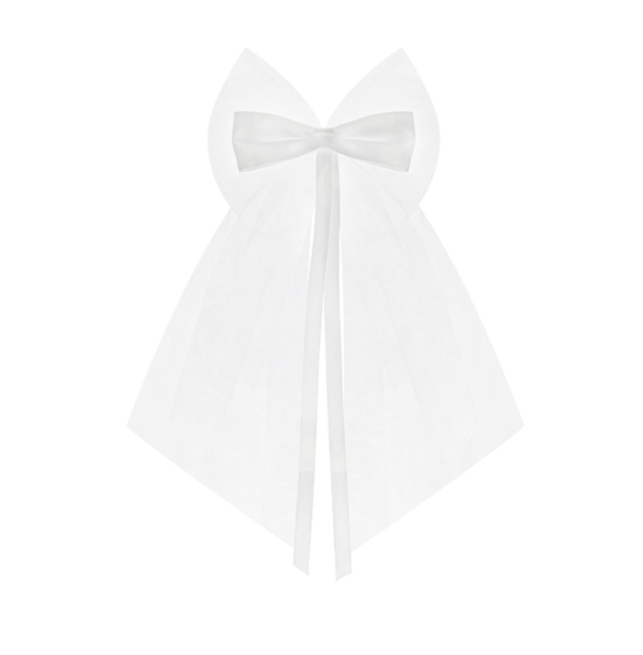 Masche mit Tüll Automasche Stuhlmasche Dekomasche Tulle Bow Satin Bow 18cm 2 Stück