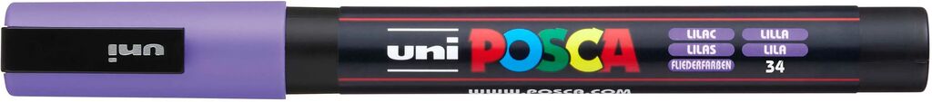 UNI POSCA Marker PC-3M FLIEDERFARBEN Rundspitze 0,9-1,3mm UNI POSCA Marker PC-3M FLIEDERFARBEN Rundspitze 0,9-1,3mm