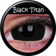 Kontaktlinsen , Black Titan , 2 Stück große Linsen