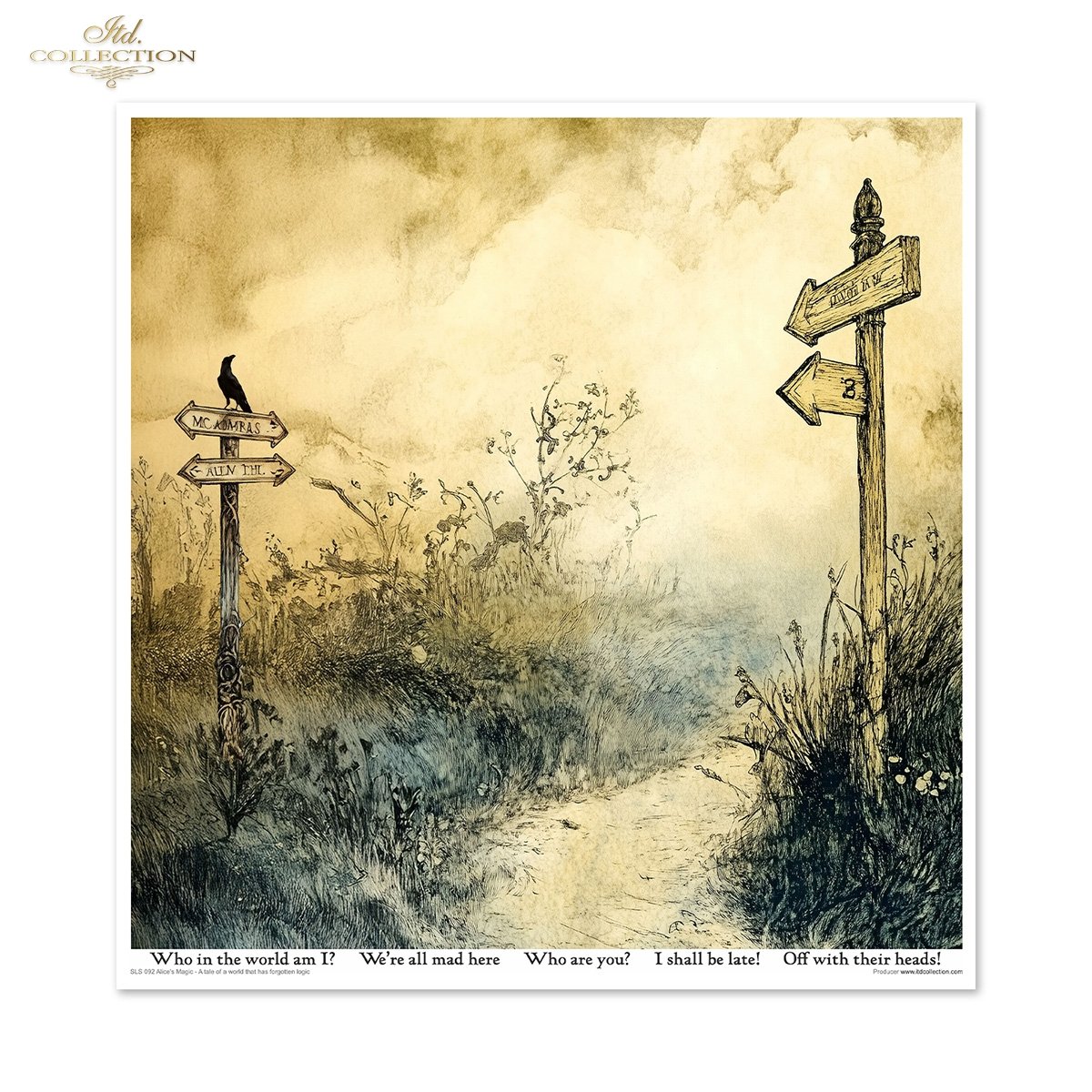 Designpapier-Set „Alice's Magic - A tale of a world that has forgotten logic vol. 2“ 310x320 mm 11 Blatt Designpapier-Set „Alice's Magic - A tale of a world that has forgotten logic vol. 2“ 310x320 mm 11 Blatt
