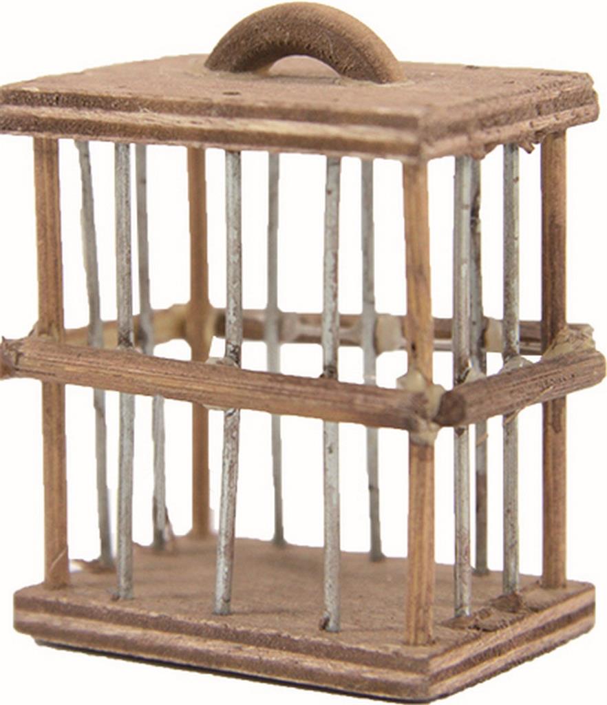 Miniatur Vogelkäfig mit Schiebetür 4cm