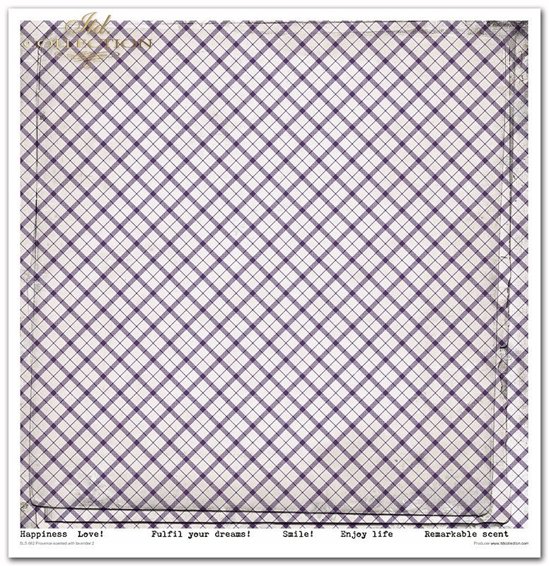 Scrapbooking-Papier Set Provence Lavender lila  31x32cm 200 g/m2 11 Blatt 