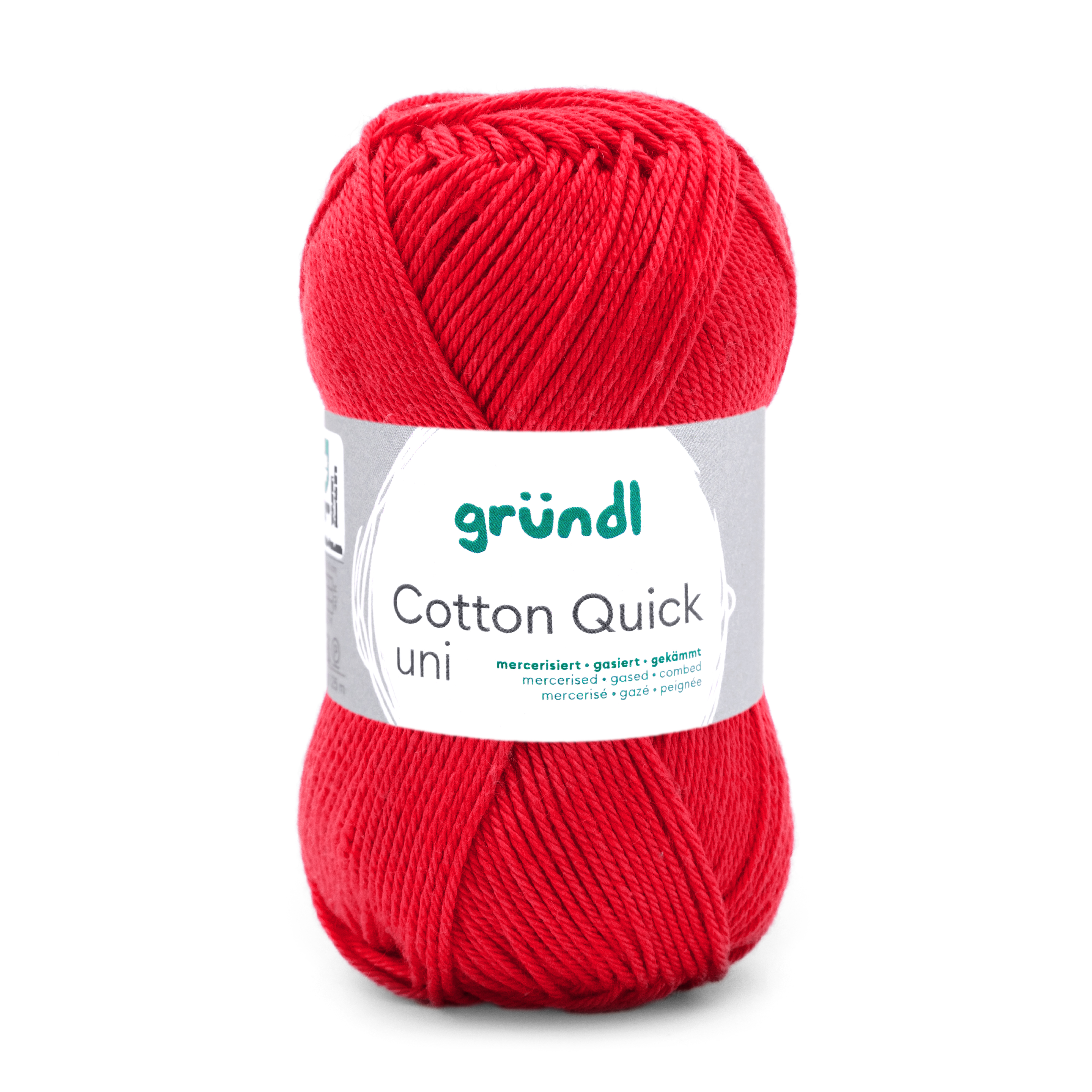 Cotton Quick Uni FEUERROT 100 % Baumwolle mercerisiert gasiert gekämmt 50g/125m 10 Stück Cotton Quick Uni FEUERROT 100 % Baumwolle mercerisiert gasiert gekämmt 50g/125m 10 Stück