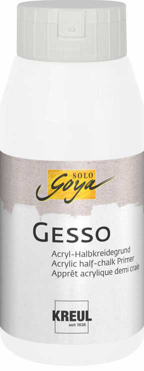 Solo Goya Gesso Acryl-Halbkreidegrund weiß 750ml