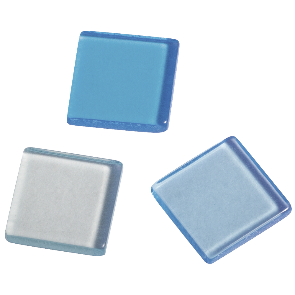 Acrylmosaik transparent lagune, 1x1 cm, 50 g/ ca. 205 Stück Acryl-Mosaik