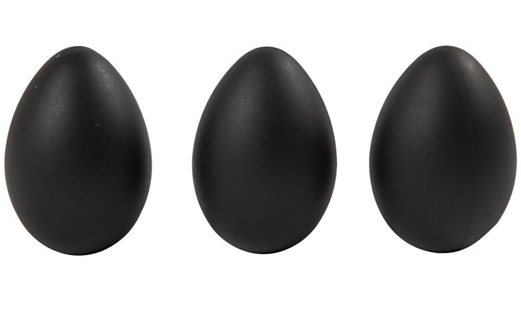 Ostereier Plastikeier 6cm schwarz Easter Eggs 12 Stück 