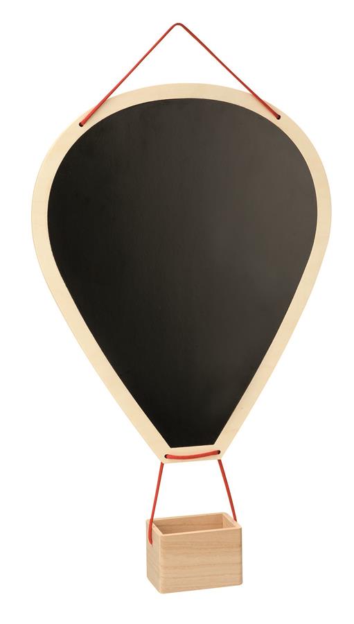Wandtafel zum Hängen Heißluftballon mit Korb Tafel Blackboard 35x69cm